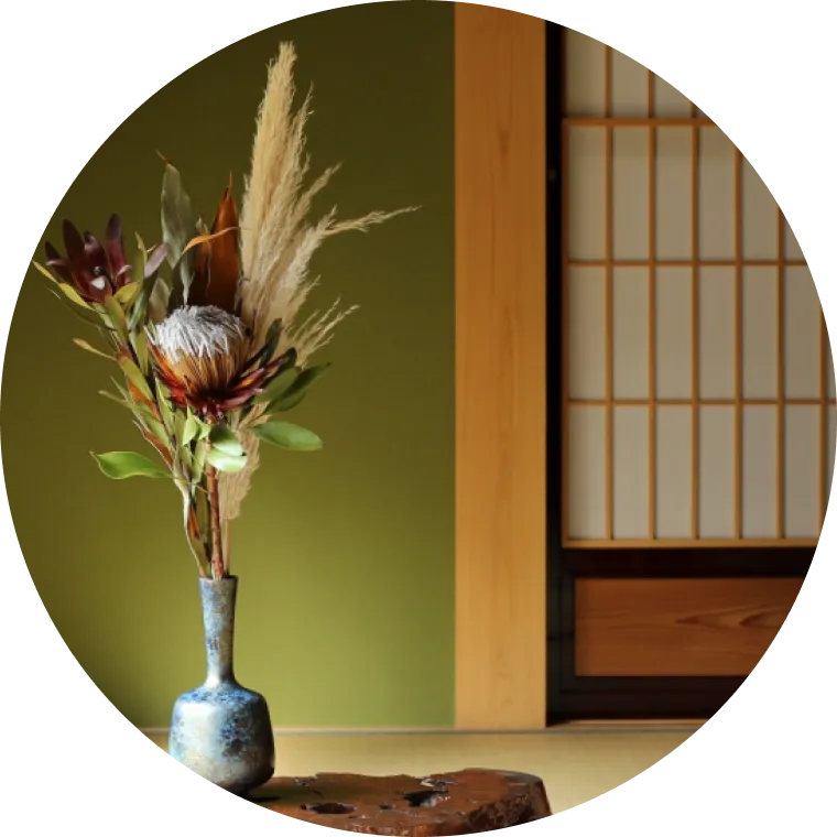 琉球畳がある部屋の写真